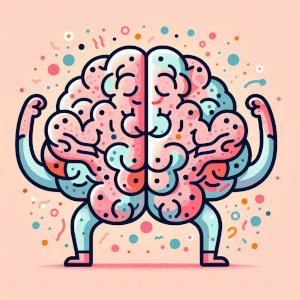 l'immagine stilizzata di un cervello umano con braccia e gambe