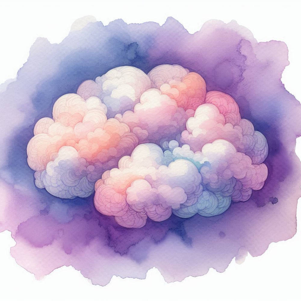 disegno pastello di nuvole